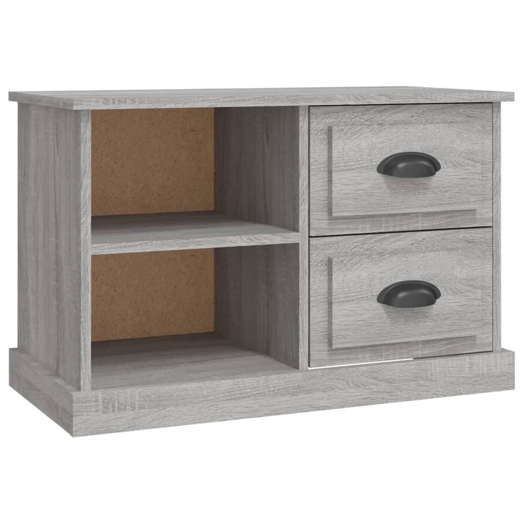 Szürke sonoma színű szerelt fa TV-szekrény 73x35,5x47,5 cm 2