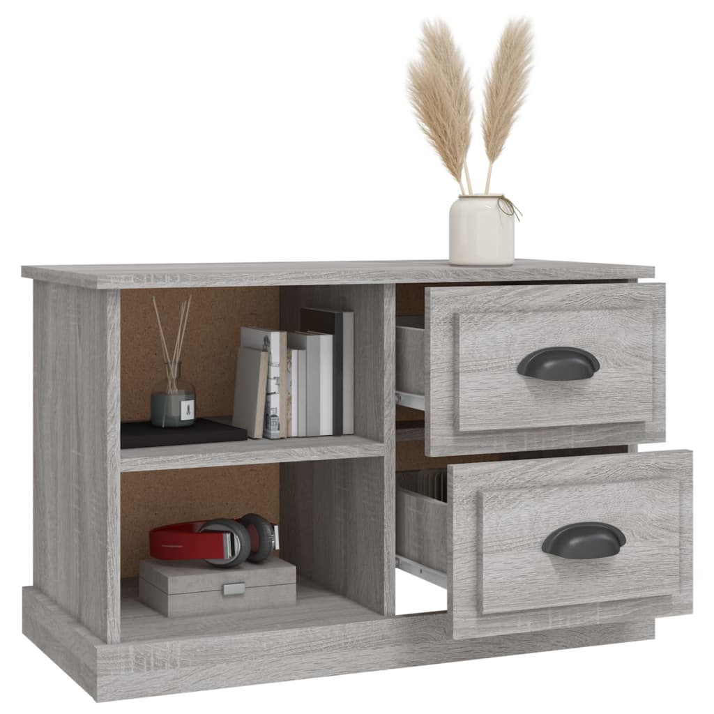 Szürke sonoma színű szerelt fa TV-szekrény 73x35,5x47,5 cm 5