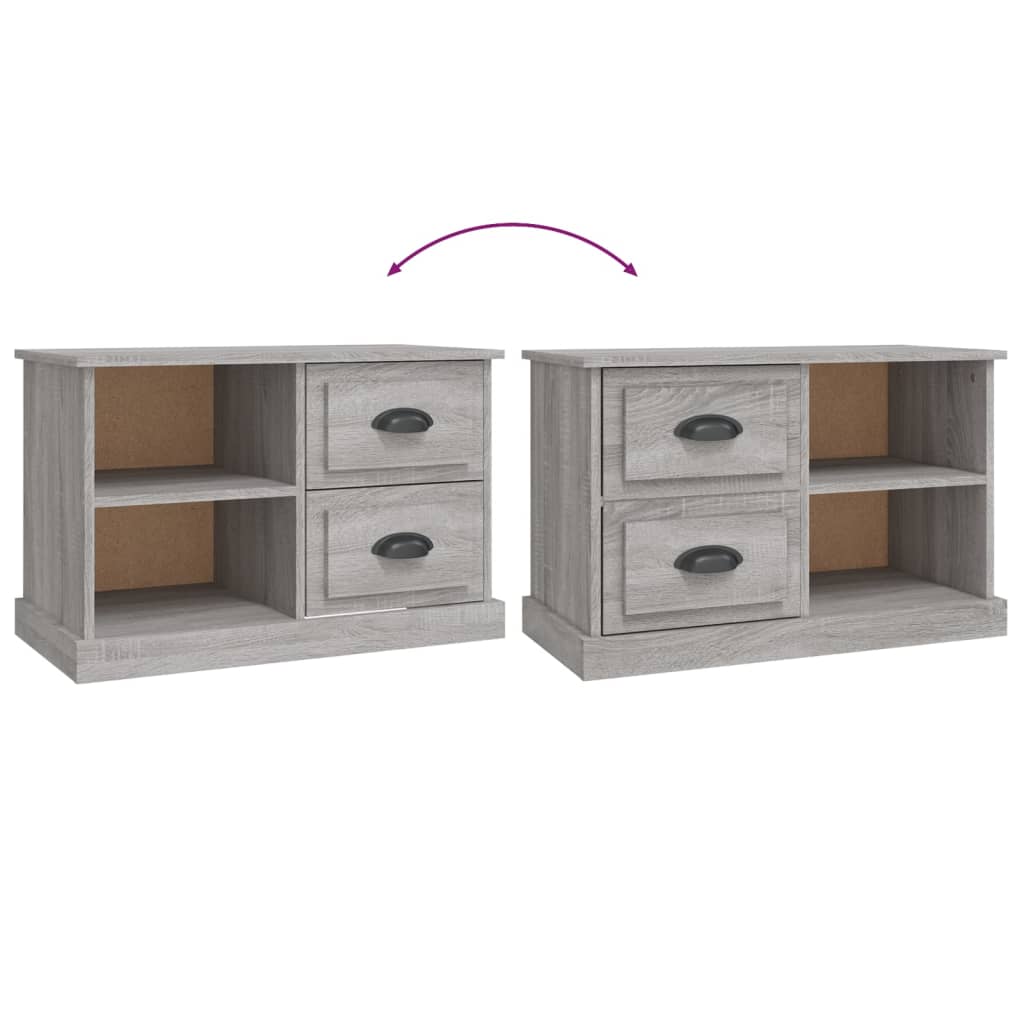 Szürke sonoma színű szerelt fa TV-szekrény 73x35,5x47,5 cm 9