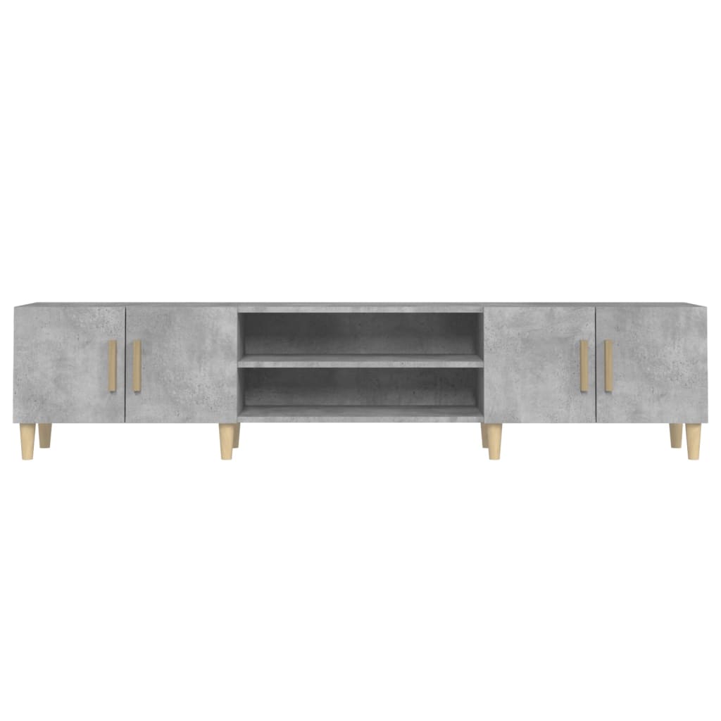 Betonszürke szerelt fa TV-szekrény 180x31,5x40 cm 6