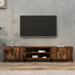 Füstös tölgy színű szerelt fa TV-szekrény 180x31,5x40 cm