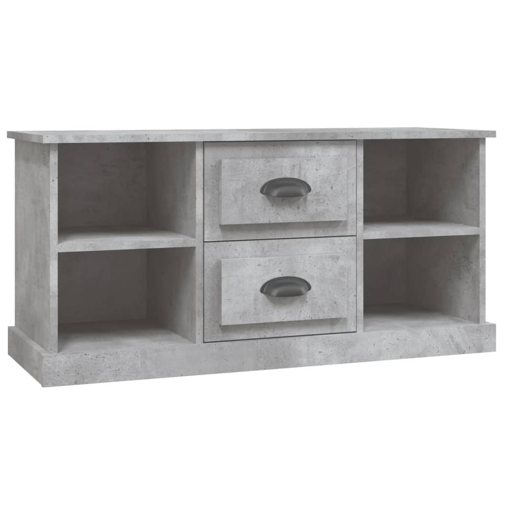Betonszürke szerelt fa TV-szekrény 99,5 x 35,5 x 48 cm 2