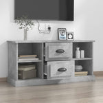 Betonszürke szerelt fa TV-szekrény 99,5 x 35,5 x 48 cm 3