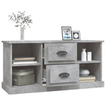 Betonszürke szerelt fa TV-szekrény 99,5 x 35,5 x 48 cm 5