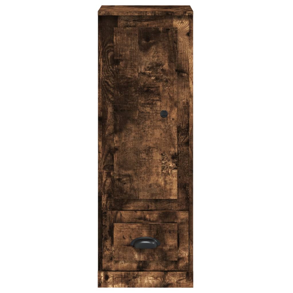 Füstös tölgy színű szerelt fa magasszekrény 36x35,5x103,5 cm 5