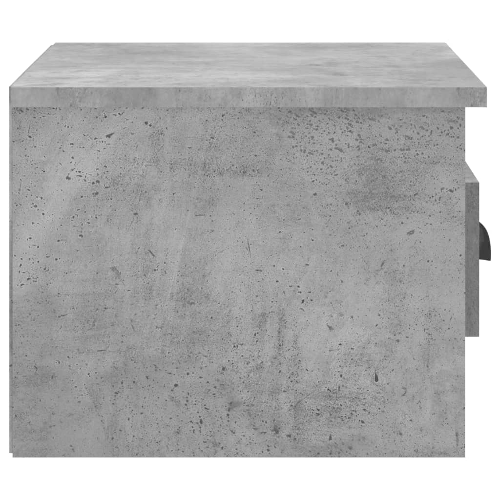 Betonszürke falra szerelhető éjjeliszekrény 41,5x36x28 cm 7