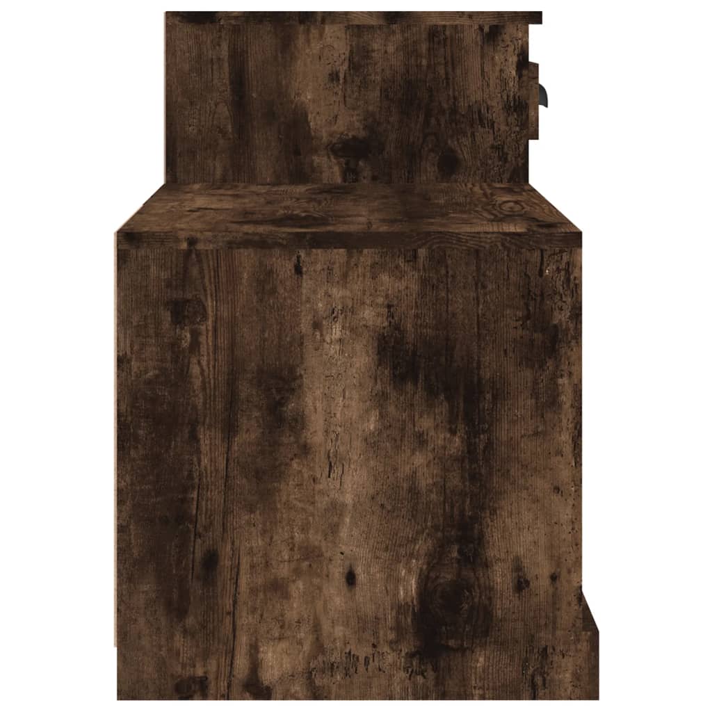 Füstös tölgy színű szerelt fa cipősszekrény 100x42x60 cm 7