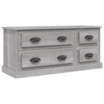 Szürke sonoma színű szerelt fa TV-szekrény 100x35,5x45 cm 2
