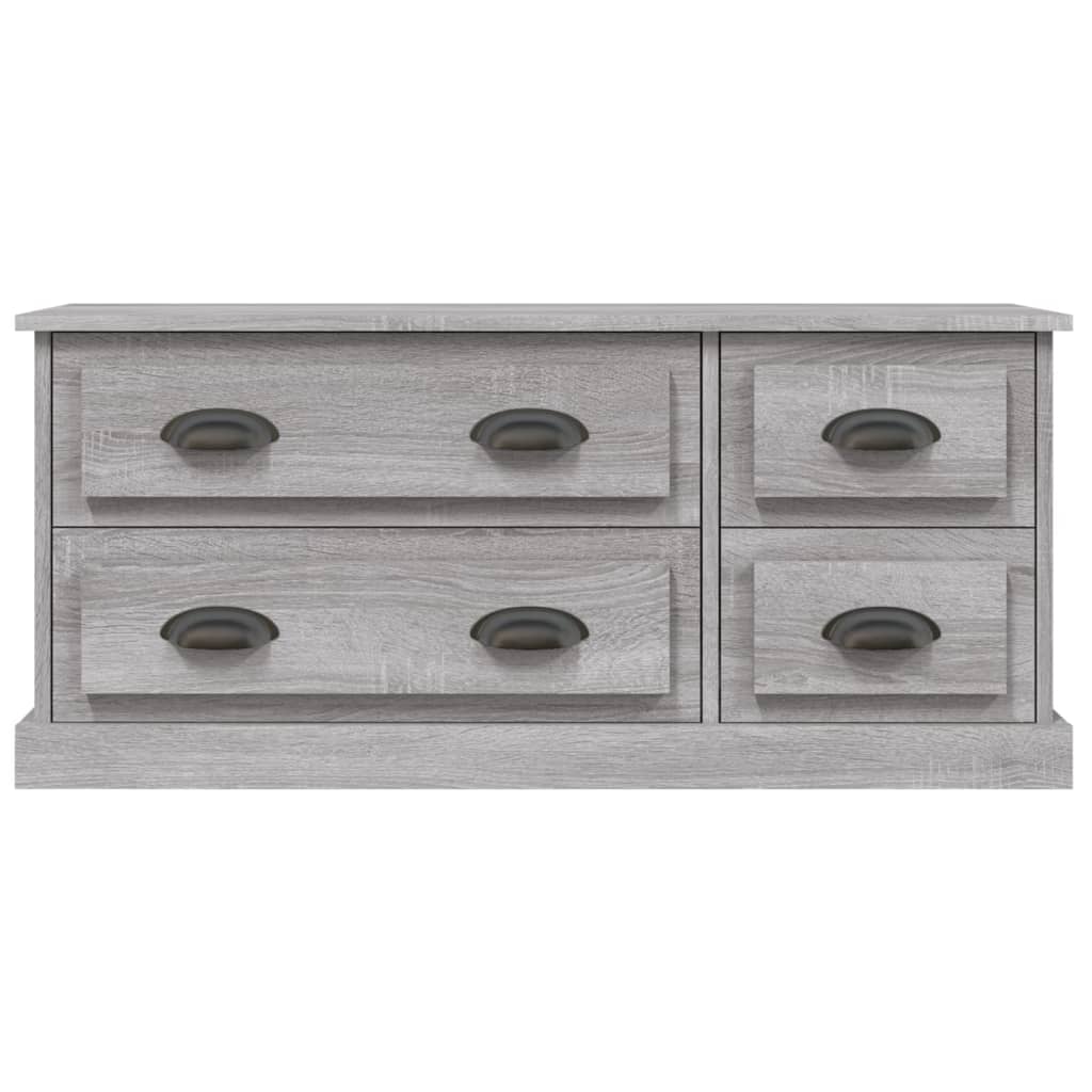 Szürke sonoma színű szerelt fa TV-szekrény 100x35,5x45 cm 6