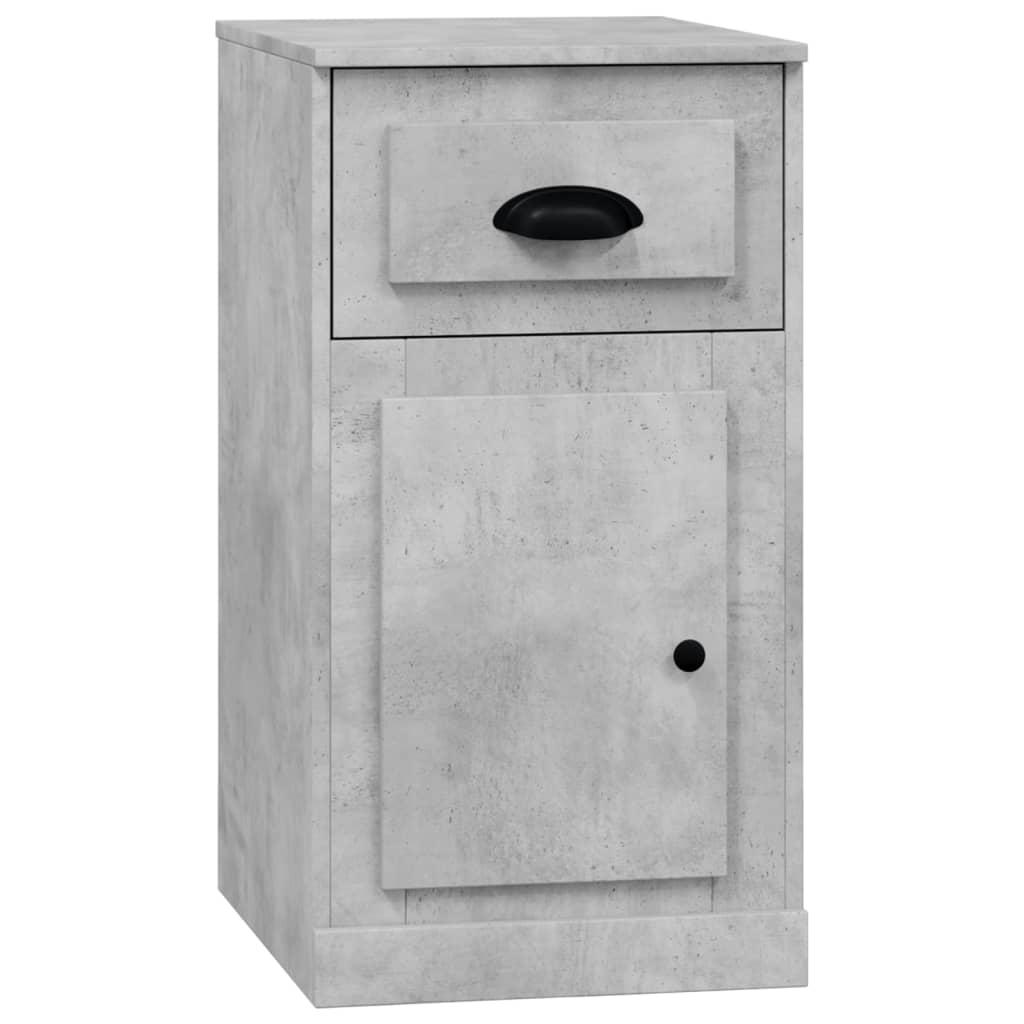 Betonszürke szerelt fa kisszekrény fiókkal 40 x 50 x 75 cm 2