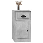 Betonszürke szerelt fa kisszekrény fiókkal 40 x 50 x 75 cm 4