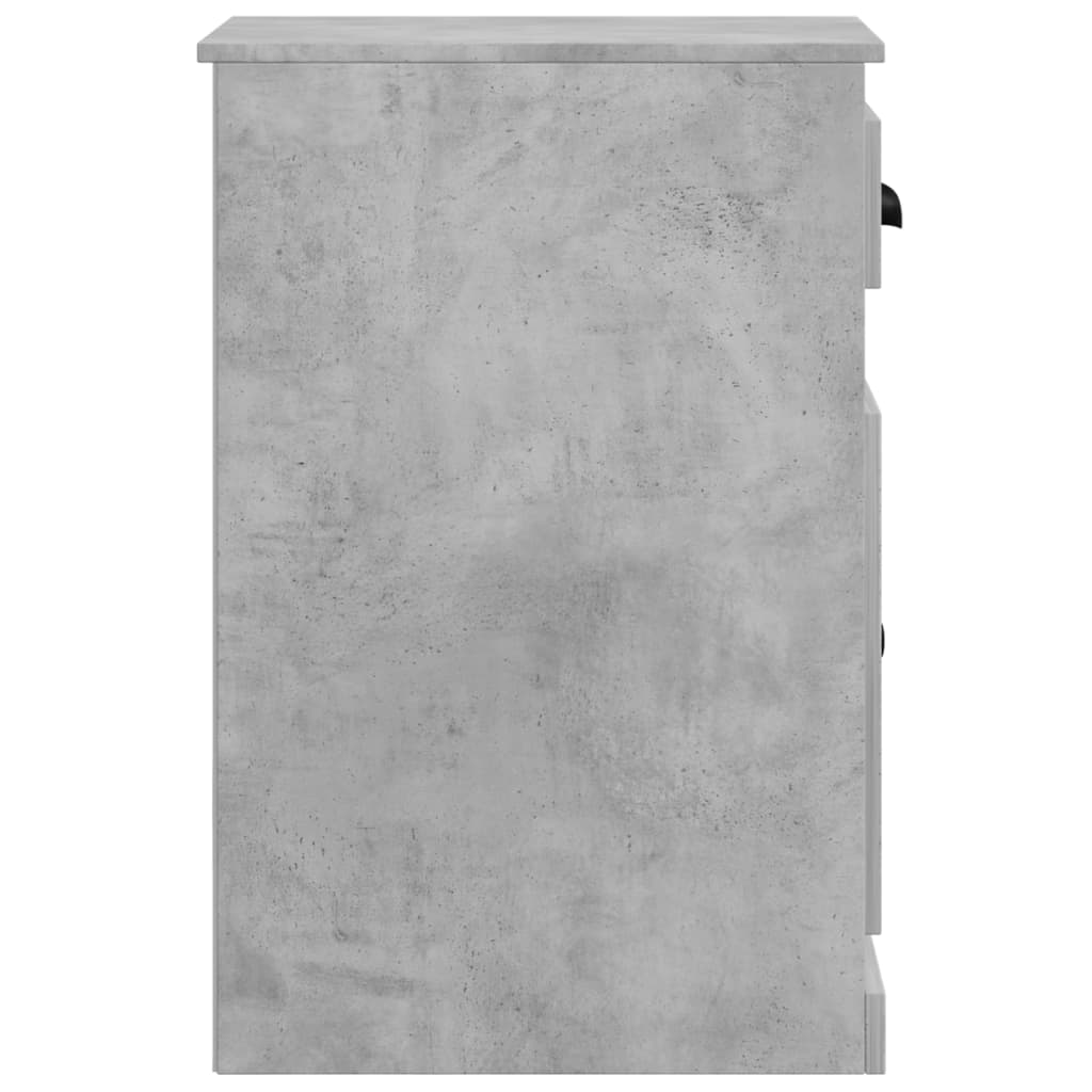 Betonszürke szerelt fa kisszekrény fiókkal 40 x 50 x 75 cm 7