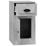 Betonszürke szerelt fa kisszekrény fiókkal 40 x 50 x 75 cm 8