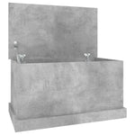 Betonszürke szerelt fa tárolóláda 70x40x38 cm 2