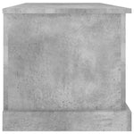 Betonszürke szerelt fa tárolóláda 70x40x38 cm 6