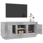 Betonszürke szerelt fa TV-szekrény 102x35x45 cm 5