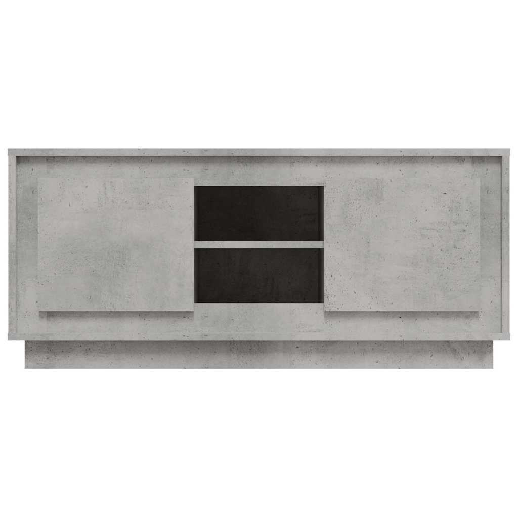 Betonszürke szerelt fa TV-szekrény 102x35x45 cm 6