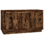 Füstös tölgy színű szerelt fa tálalószekrény 102x35x55 cm 2