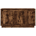 Füstös tölgy színű szerelt fa tálalószekrény 102x35x55 cm 5