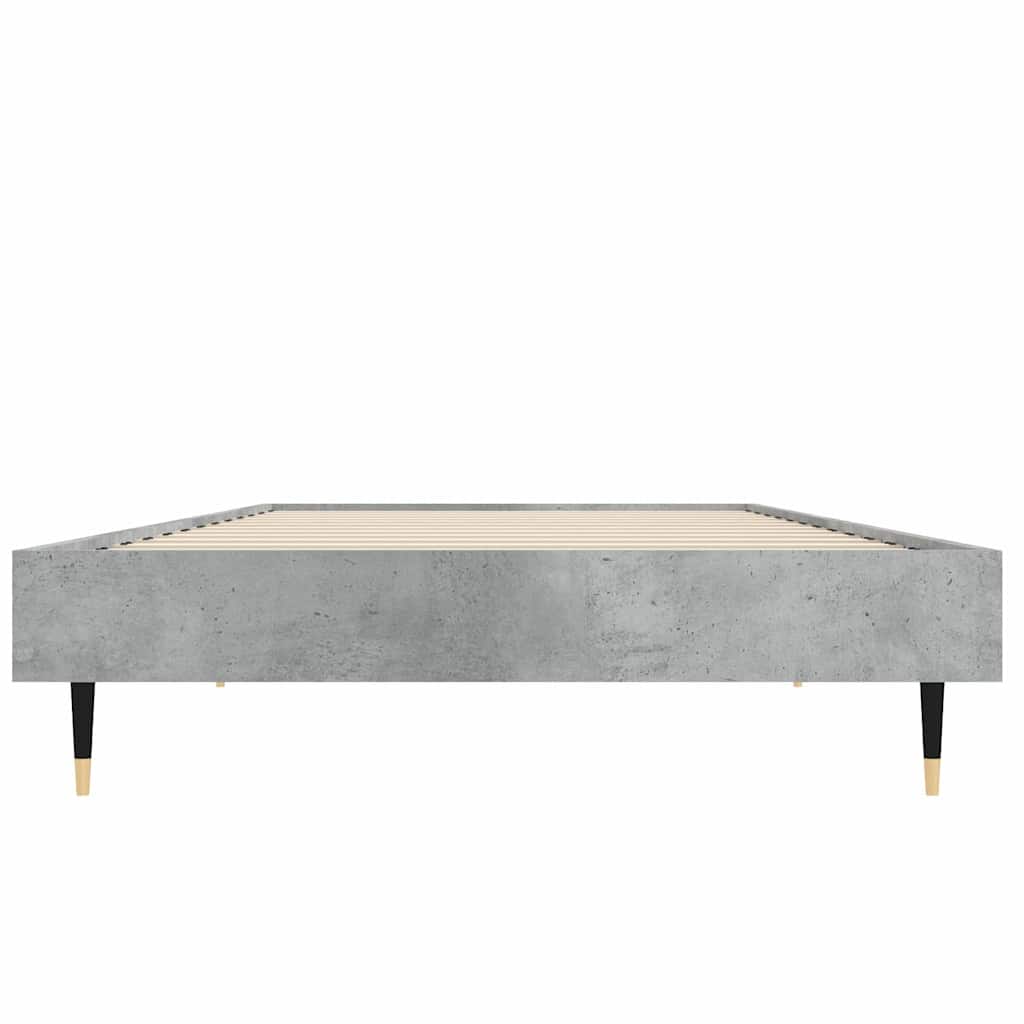 Betonszürke szerelt fa ágykeret 75 x 190 cm 6