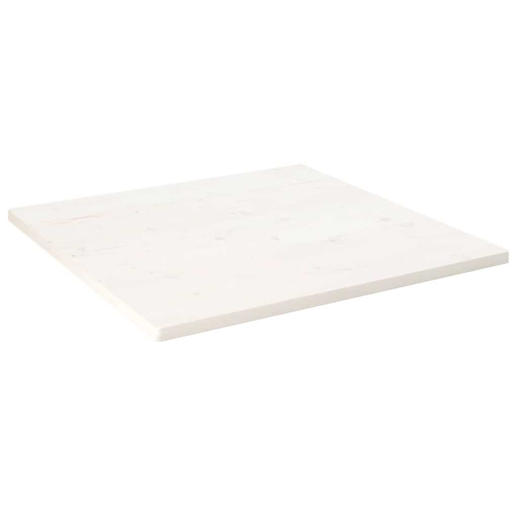 Fehér tömör fenyőfa ovális asztallap 80x80x2,5 cm