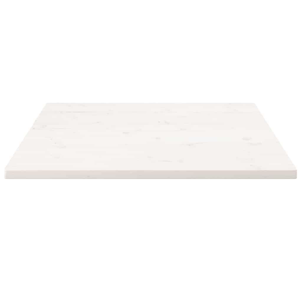 Fehér tömör fenyőfa ovális asztallap 80x80x2,5 cm 3