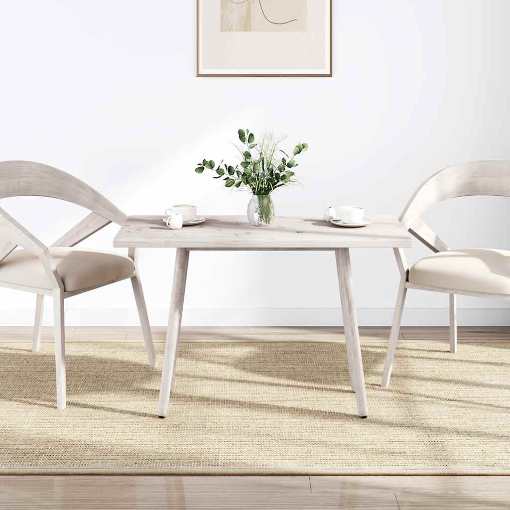 Fehér tömör fenyőfa téglalap alakú asztallap 110 x 55 x 2,5 cm 2