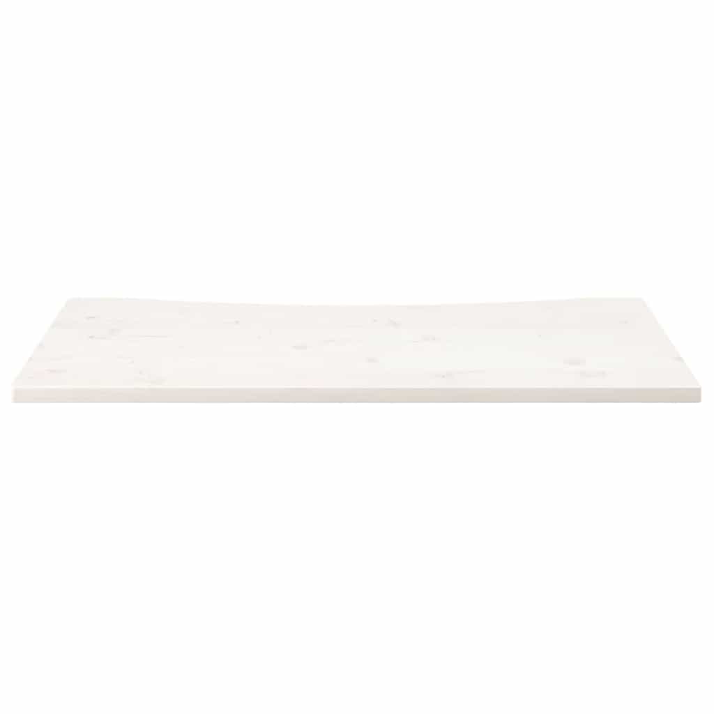 Fehér tömör fenyőfa asztallap 110 x 55 x 2,5 cm 3