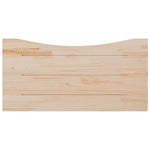 Fehér tömör fenyőfa asztallap 110 x 55 x 2,5 cm 4