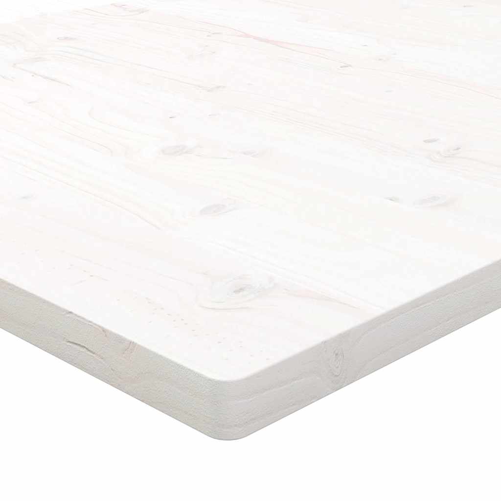 Fehér tömör fenyőfa asztallap 110 x 55 x 2,5 cm 6