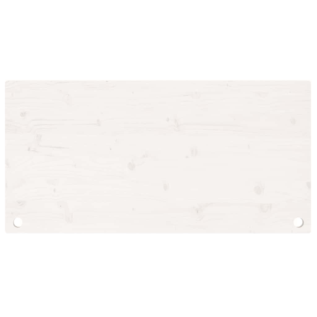 Fehér tömör fenyőfa asztallap 100 x 60 x 2,5 cm 5