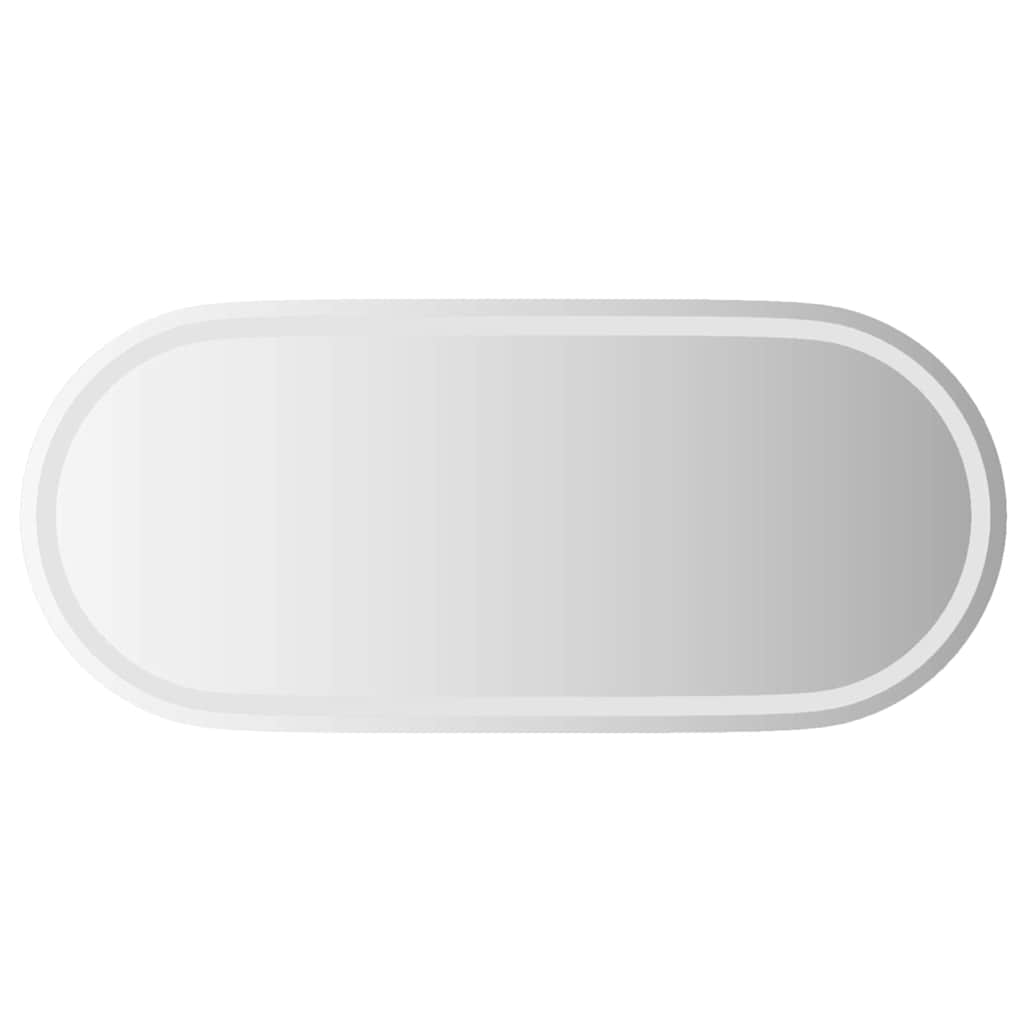Ovális LED-es fürdőszobai tükör 100 x 45 cm 2
