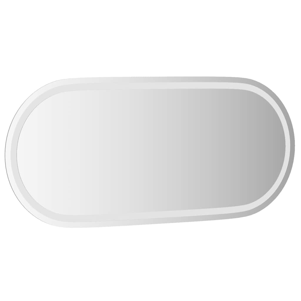 Ovális LED-es fürdőszobai tükör 100 x 45 cm 4