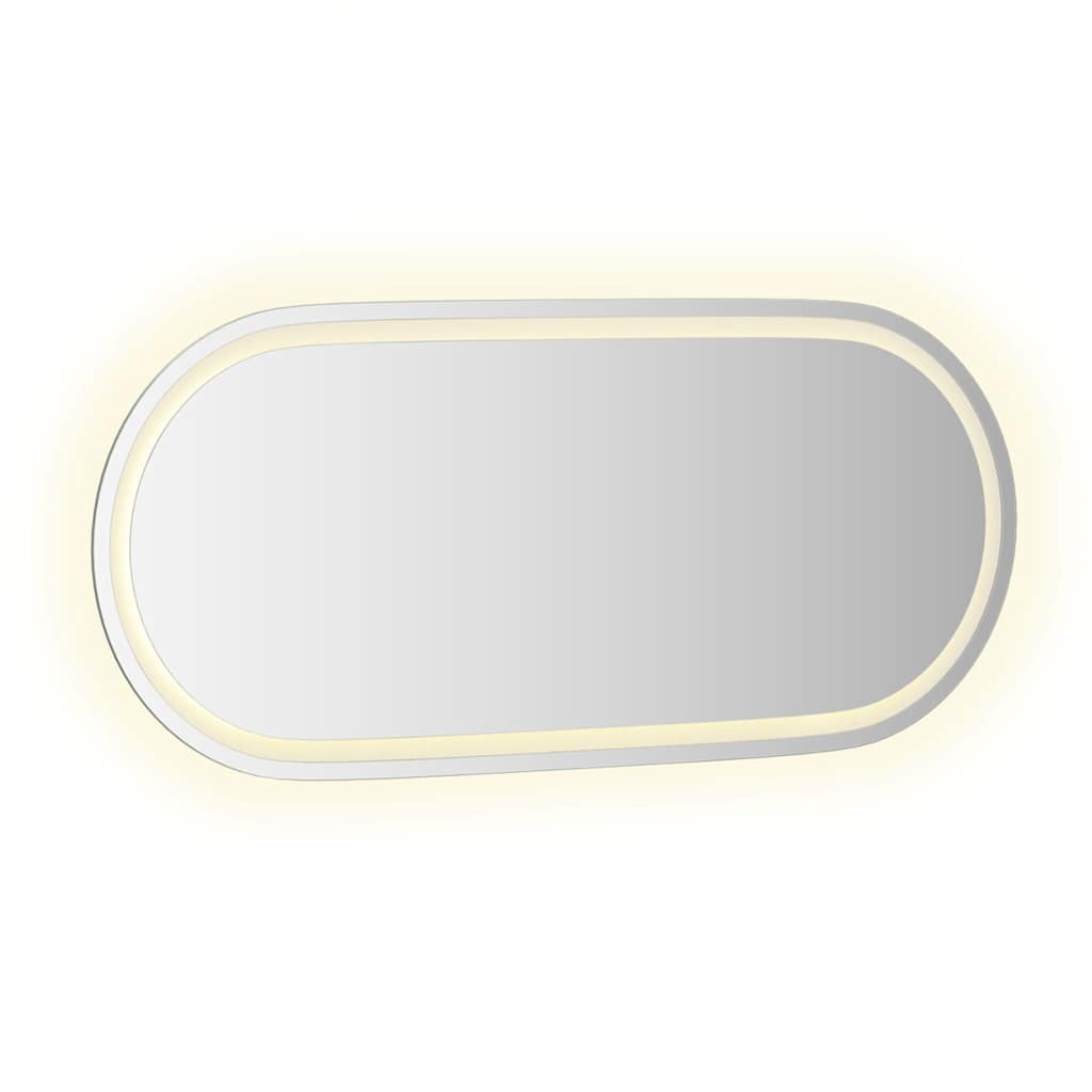 Ovális LED-es fürdőszobai tükör 100 x 45 cm 6