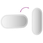Ovális LED-es fürdőszobai tükör 100 x 45 cm 9