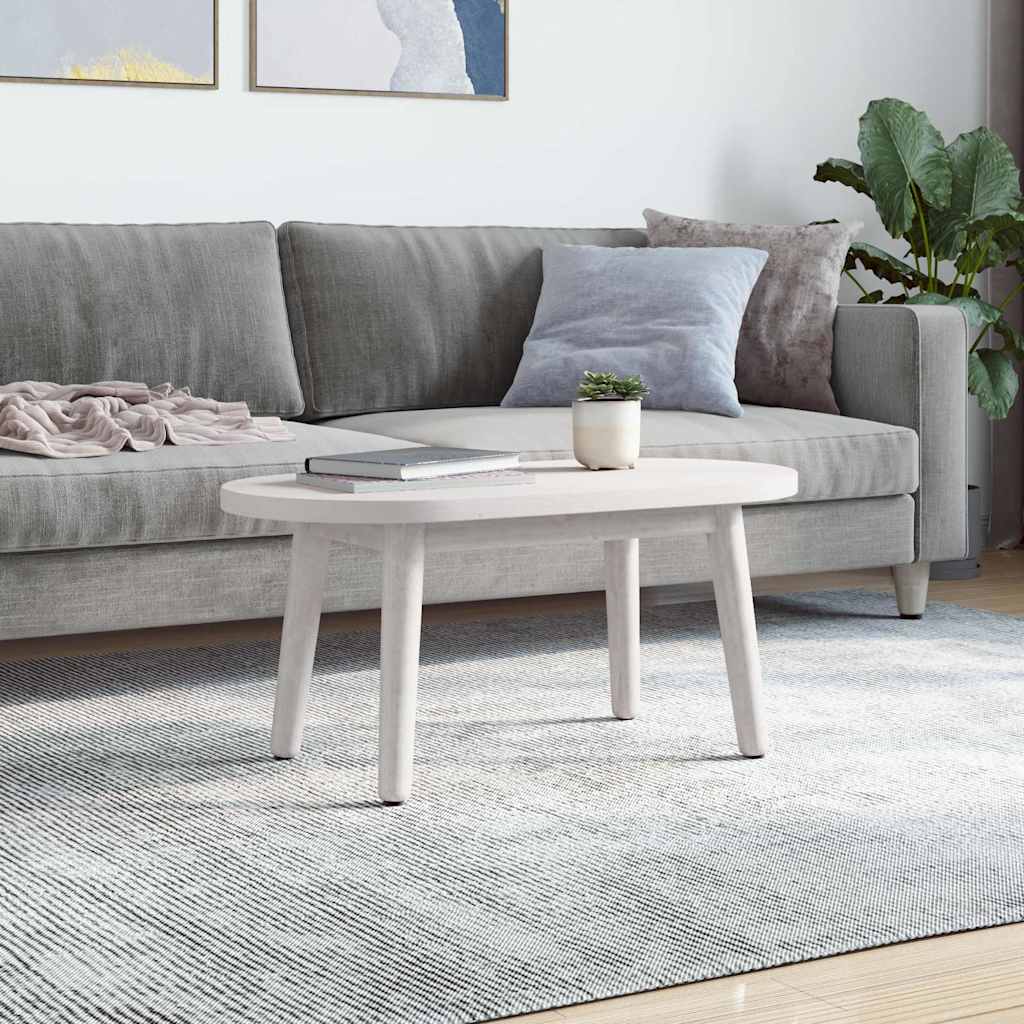 Fehér tömör fenyőfa ovális asztallap 60 x 30 x 2,5 cm 2