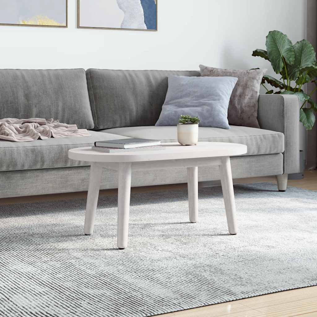 Fehér tömör fenyőfa ovális asztallap 80x40x2,5 cm 2