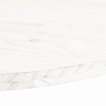 Fehér tömör fenyőfa ovális asztallap 80x40x2,5 cm 6