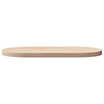 Tömör fenyőfa asztallap 90 x 45 x 2,5 cm ovális 3