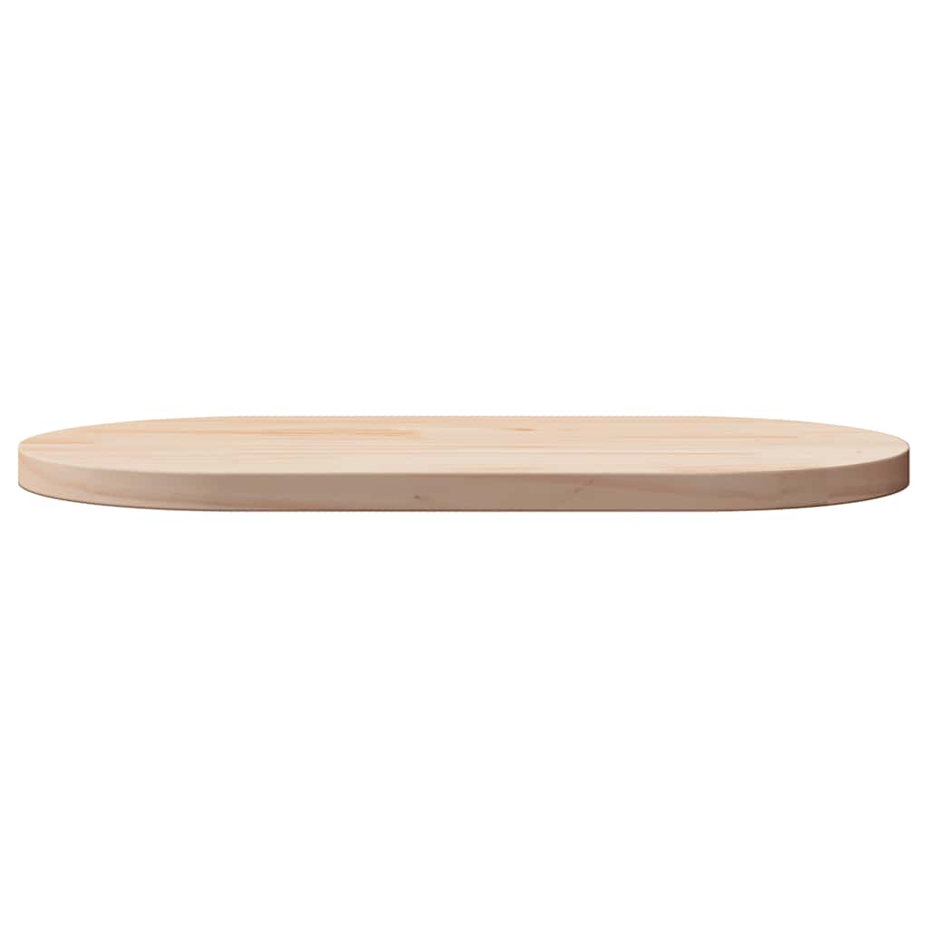Tömör fenyőfa asztallap 90 x 45 x 2,5 cm ovális 3