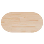 Tömör fenyőfa asztallap 90 x 45 x 2,5 cm ovális 5