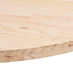 Tömör fenyőfa asztallap 90 x 45 x 2,5 cm ovális 6