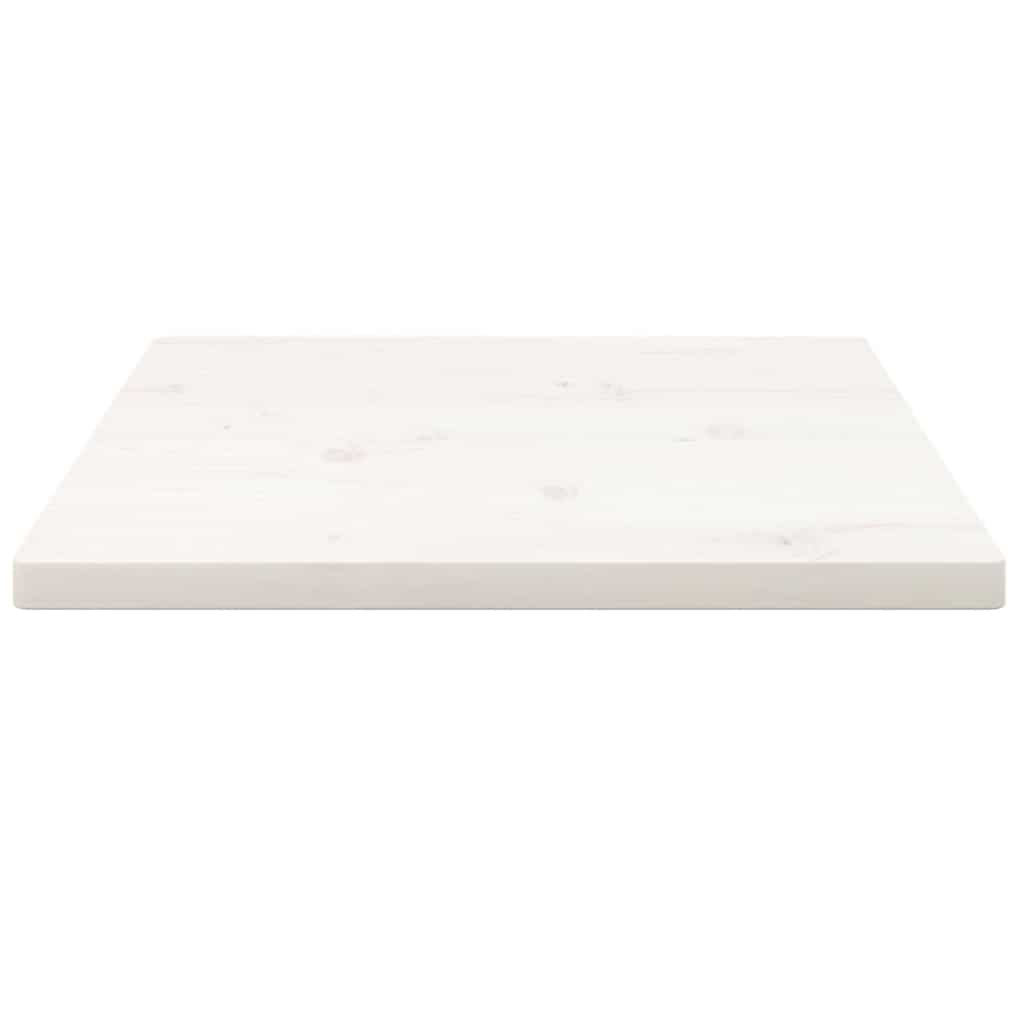 Fehér tömör fenyőfa ovális asztallap 60x60x2,5 cm 3