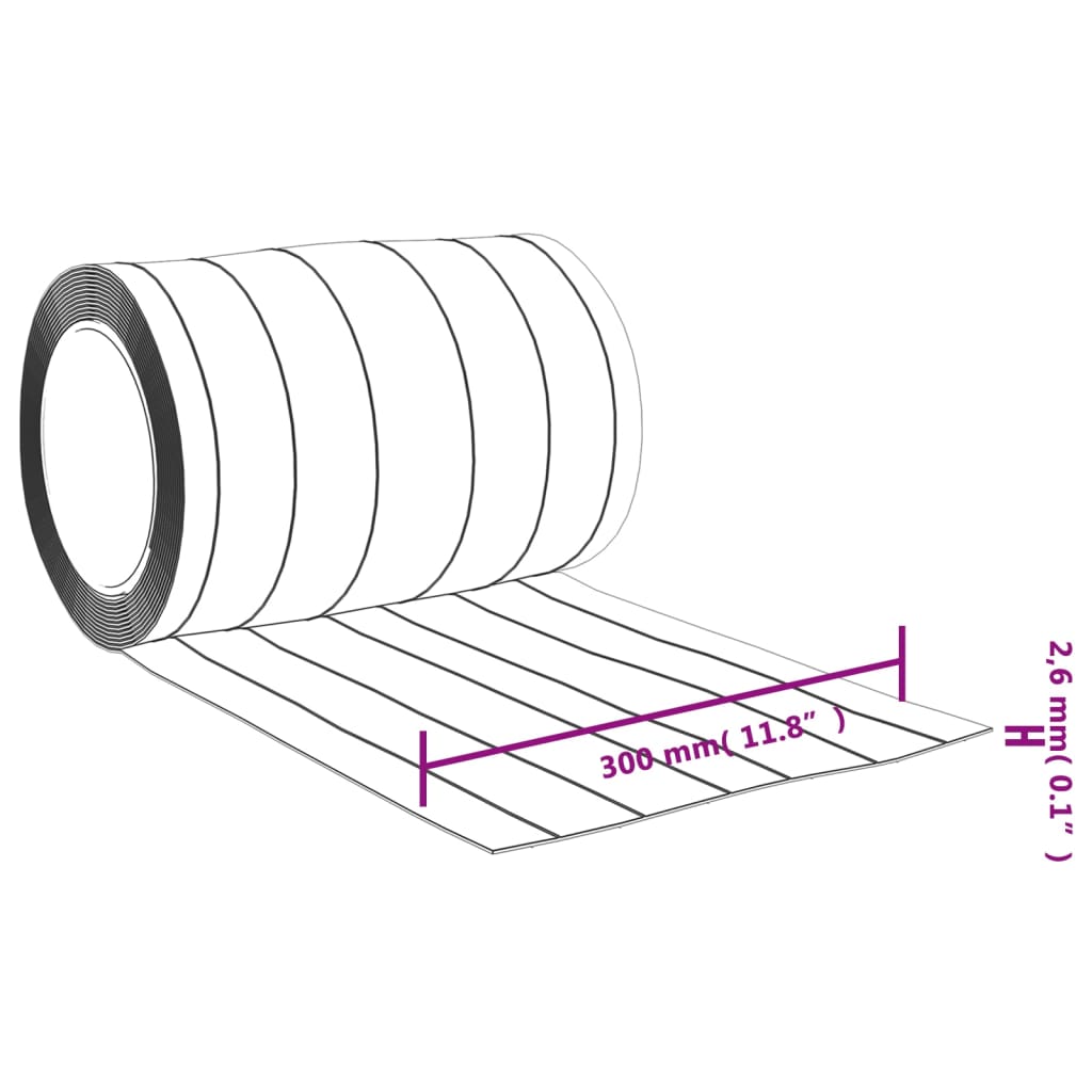 Átlátszó PVC ajtófüggöny 300 mm x 2,6 mm 25 m 7