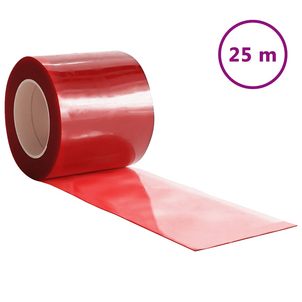 Piros PVC ajtófüggöny 200 mm x 1,6 mm 25 m 2
