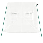 Fehér acélvázas melegház 4 m² 2x2x2 m 5