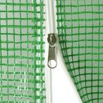 Zöld acélvázas melegház 12 m² 6 x 2 x 2,85 m 7
