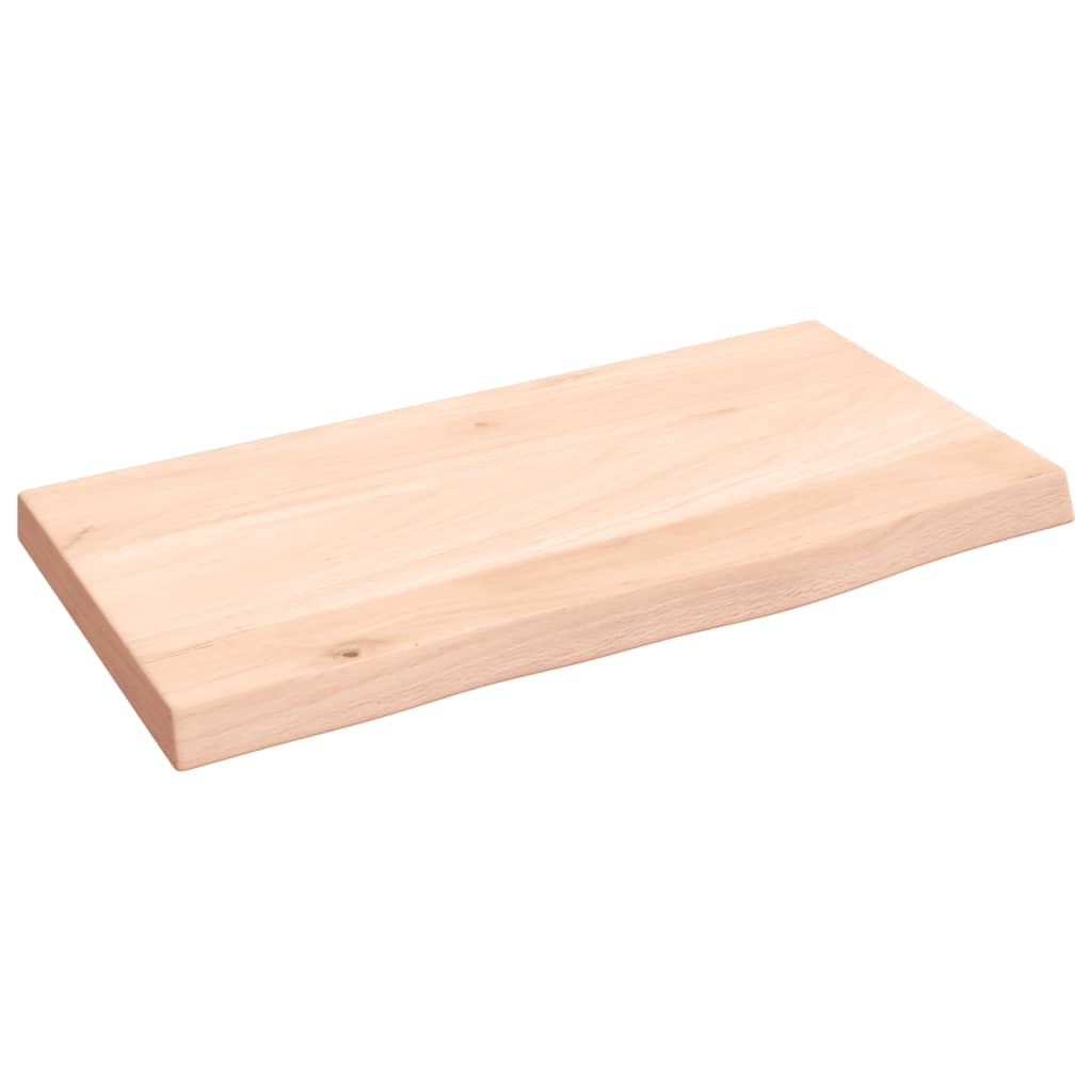Kezeletlen tömör tölgyfa fali polc 40x20x2 cm 2