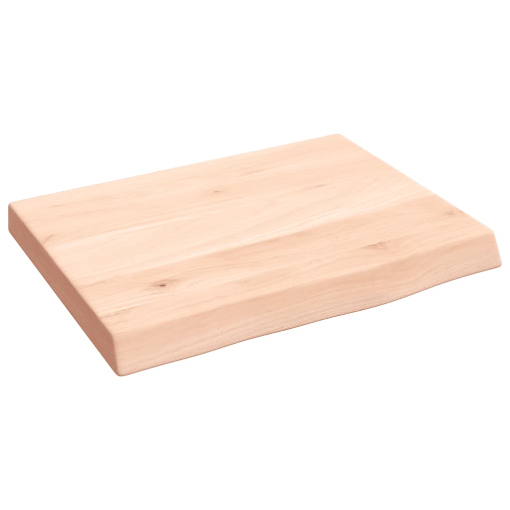 Kezeletlen tömör tölgyfa fali polc 40x30x(2-4) cm 2