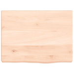 Kezeletlen tömör tölgyfa fali polc 40x30x(2-4) cm 4